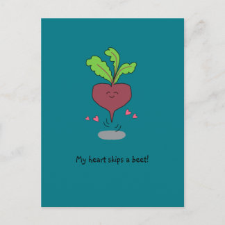 "Mijn hart slaat een biet af!" Briefkaart