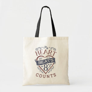 Mijn hart slaat in acht tellen dans tote bag