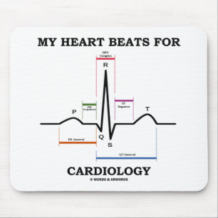 Mijn hart slaat om de cardiologie (Sinus Rhythm) Muismat