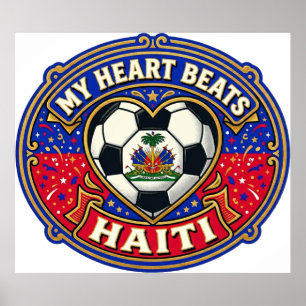 Mijn Hart Slaat Voor Haïti Wereldkampioenschap 202 Poster