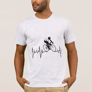 Mijn hart slaat voor het fietsen van T-shirt