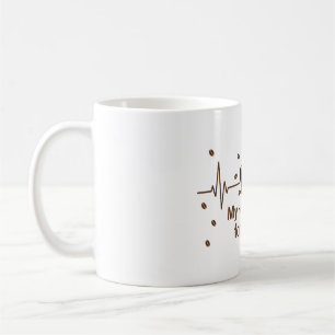 Mijn hart slaat voor koffie-mok koffiemok