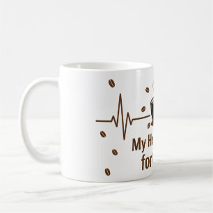 Mijn hart slaat voor koffie-mok koffiemok