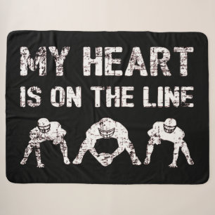 Mijn hart staat op het spel - American Football Li Sherpa Deken