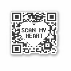 Mijn hart Sticker scannen