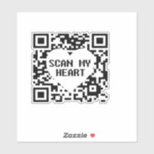 Mijn hart Sticker scannen (Vel)