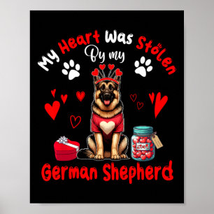 Mijn hart werd gestolen door mijn Duitse herder Va Poster
