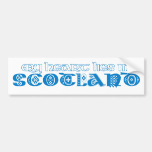 Mijn hart woont in Schotland Bumpersticker