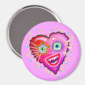 MIJN HART ZAL OP Magnet GLOEIEN Magneet (Voorkant / Achterkant)