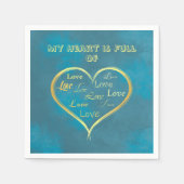 Mijn hart zit vol liefde,  servet (Voorkant)