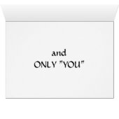 MIJN HARTJE BEHOORT AAN "U" (ALLEEN U) (Binenzijde Horizontaal (Onderkant))