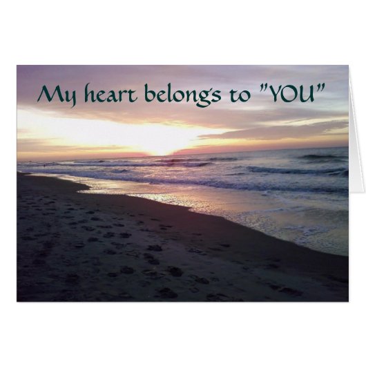 MIJN HARTJE BEHOORT AAN "U" (ALLEEN U) (Voorkant Horizontaal)