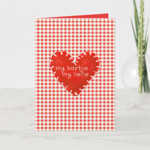 Mijn Hartjie Mijn Liefie Applique Hart Kaart