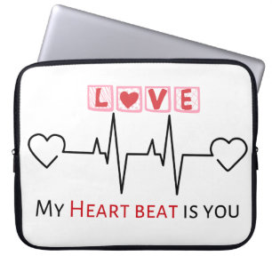 Mijn hartslag is jullie nieuwe Electronics Bag des Laptop Sleeve