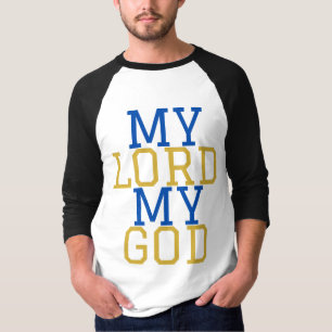 Mijn Heer mijn God Bijbelse Mannen T-shirt