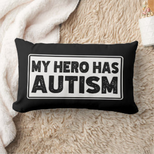 Mijn Held Heeft Autisme Bewustzijn Autistisch Verj Kussen