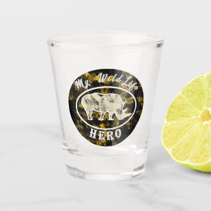 Mijn held in het wild shot glas