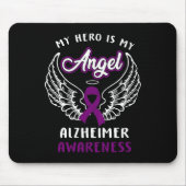 Mijn held is nu Angel Heimerheimer Awareness Costu Muismat (Voorkant)