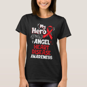 Mijn held is nu mijn engel hartziekte bewustzijn G T-shirt