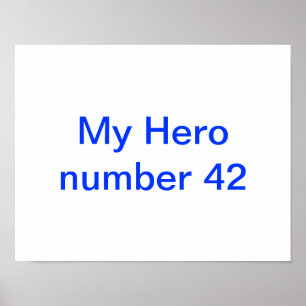 Mijn held Jackie Robinson poster