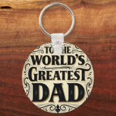 Mijn held, mijn vader - Vaderdag cadeau ontwerp Sleutelhanger (Achterkant)