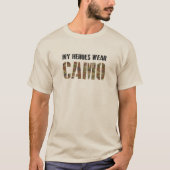 Mijn helden Draag Camo T-shirt (Voorkant)