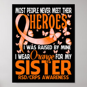 Mijn helden Ik Draag Sinaasappel voor mijn zus RSD Poster
