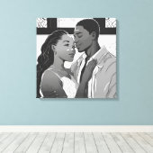 Mijn hele leven canvas afdruk (Insitu (Houten vloer))