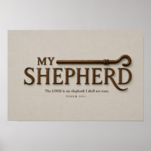 MIJN HERDER – Zachte Steen | Psalm 23:1 Muurkunst