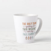 Mijn Herfst kaarsen halen Latte Mok (Rechterhoek)