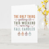 Mijn herfstkaarsen kaart (Gele Bloem)