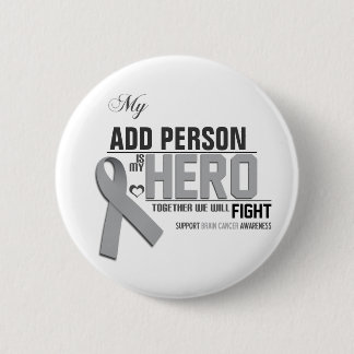 MIJN HERO aanpassen: Brain Cancer Ronde Button 5,7 Cm