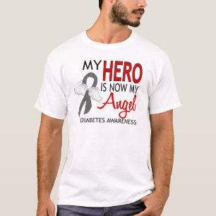 Mijn Hero is mijn Angel Diabetes T-shirt
