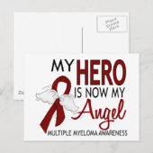 Mijn Hero is mijn engel multipel myeloom Briefkaart (Voorkant / Achterkant)