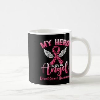 Mijn Hero is nu mijn enenenborst roze lint Koffiemok