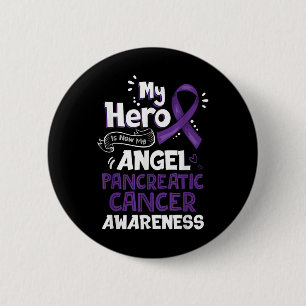 Mijn Hero is nu mijn engel-pancreaskanker Ronde Button 5,7 Cm