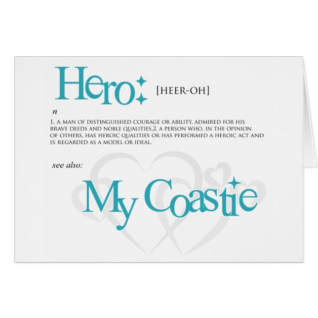 Mijn Hero, mijn Coastie (Voorkant Horizontaal)