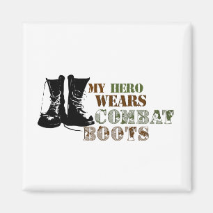 Mijn Hero Wears Combat Boots Magneet
