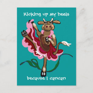 Mijn hielen omhoog trappen briefkaart