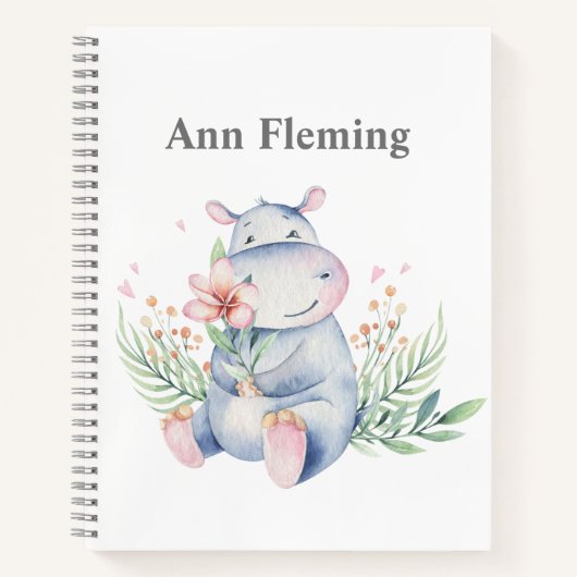 Mijn hippo schets notitieboek (Voorkant)