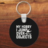 Mijn hobby's Ik spring over voorwerpen - Parkour T Sleutelhanger (Voorkant)