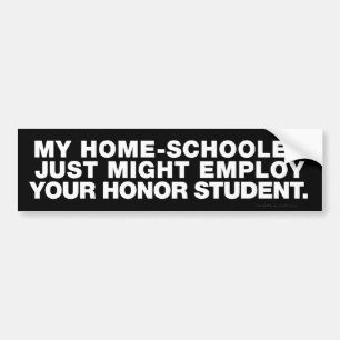 Mijn Homeschooler, Edelachtbare Student Bumperstic Bumpersticker