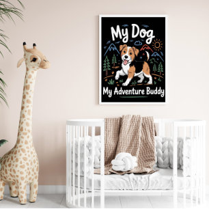 Mijn hond Adventure Buddy Outdoor Poster