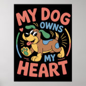 Mijn hond bezit mijn hart poster (Voorkant)