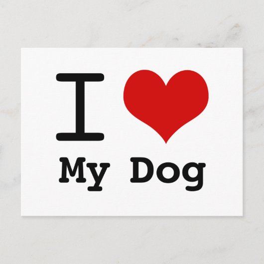 Mijn hond briefkaart (Voorkant)