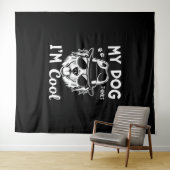 Mijn hond denkt dat ik kool ben wandkleed (In Situ (horizontaal))