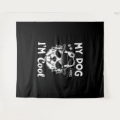 Mijn hond denkt dat ik kool ben wandkleed (Voorkant (horizontaal))