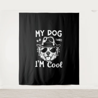 Mijn hond denkt dat ik kool ben wandkleed