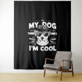 Mijn hond denkt dat ik kool ben wandkleed (In situ)