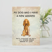 Mijn hond en ik hebben een mededeling aankondiging (Staand voorkant)